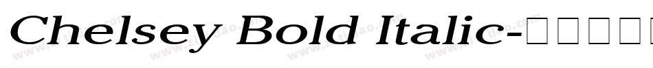 Chelsey Bold Italic字体转换